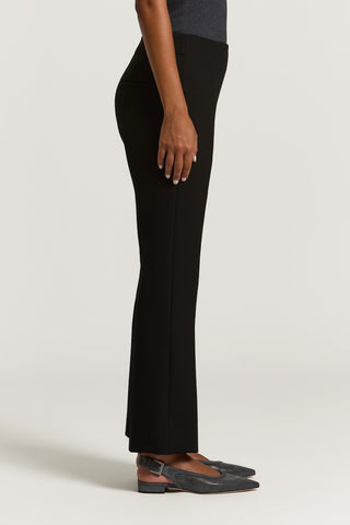 Pantalon cigarette en toile technique compacte