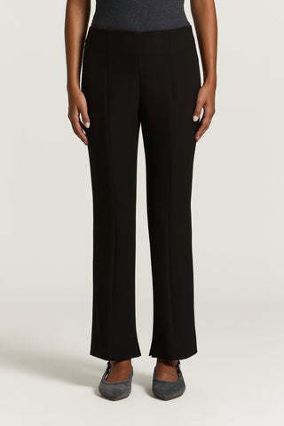 Pantalon cigarette en toile technique compacte