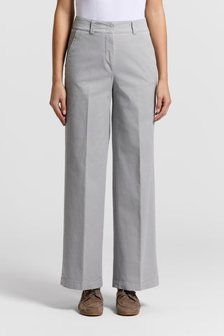 Stonewash gabardine trousers