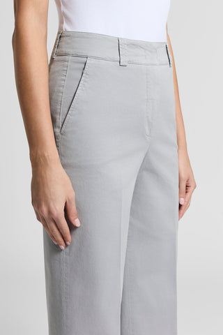 Stonewash gabardine trousers