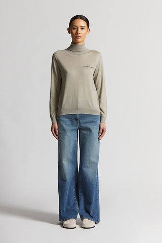 Washed stretch cotton jeans