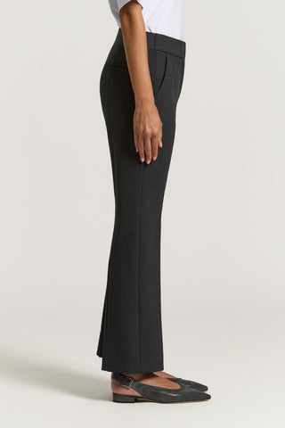 Cropped flared trousers