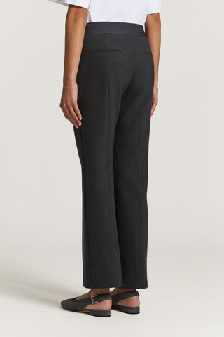 Cropped flared trousers
