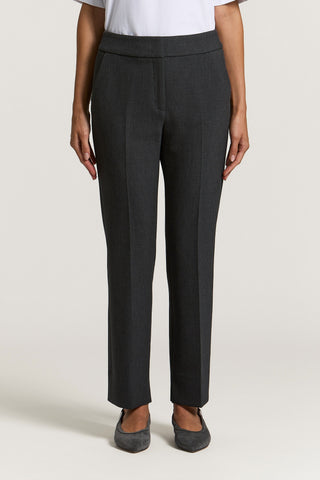 Cropped flared trousers