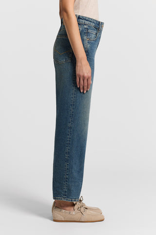 Regular-fit stonewash jeans