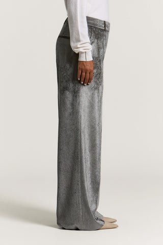 Velvet palazzo trousers