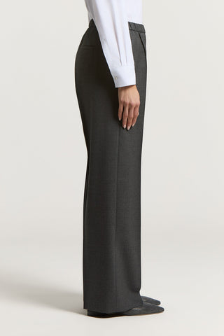 Pantalon en gabardine de laine