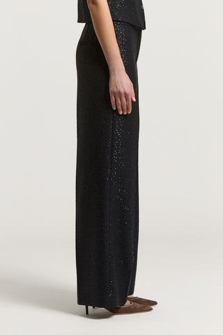 Pantalon en micropaillettes sur base de laine