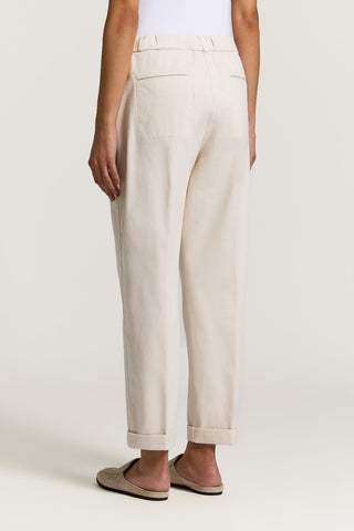 Pantalón de gabardina de algodón