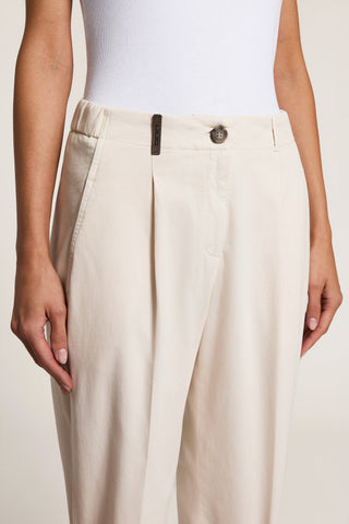 Pantalón de gabardina de algodón