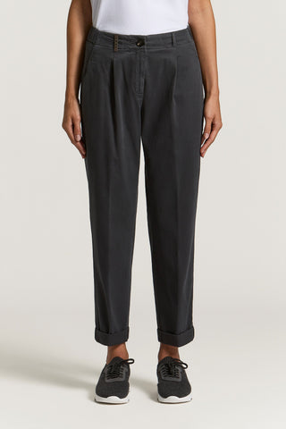 Pantalón de gabardina de algodón