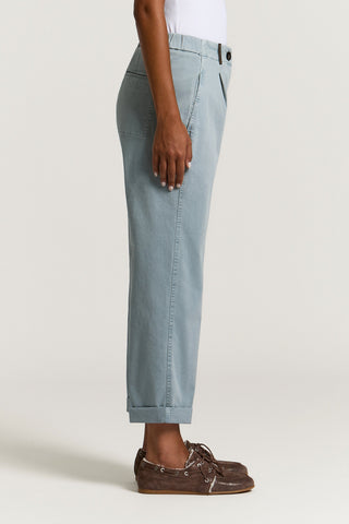 Cotton gabardine trousers