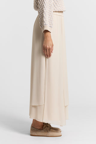 Light crepe skirt