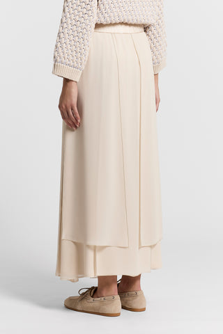 Light crepe skirt