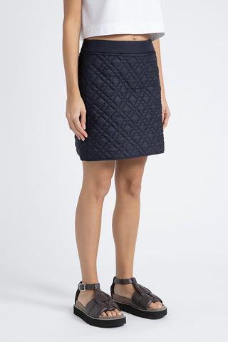 Drip-proof quilted mini skirt  