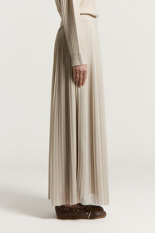 Asymmetrical pleated skirt