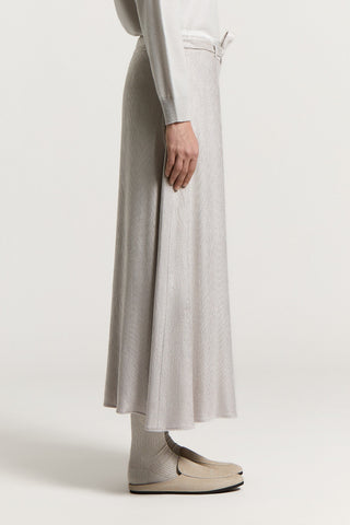 Velvet midi skirt