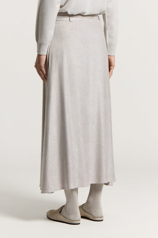 Velvet midi skirt