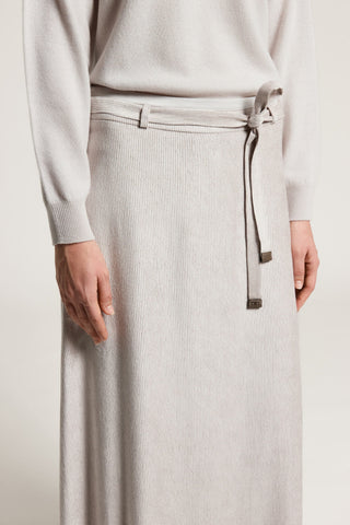 Velvet midi skirt