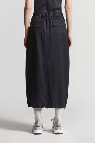 Pure wool gabardine skirt