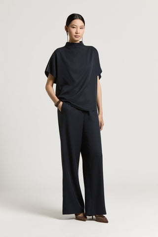 Peach-finish pure tencel twill blouse