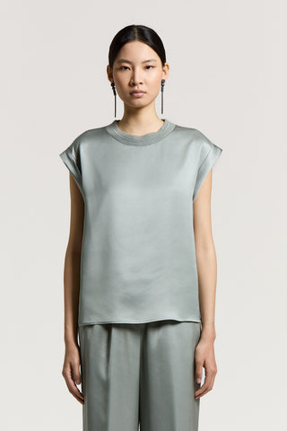 Viscose satin top