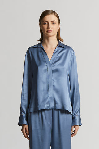 Viscose satin shirt