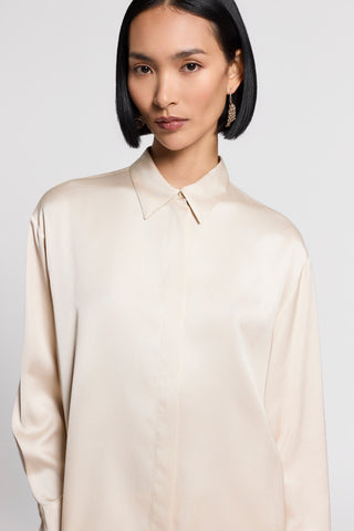 Viscose satin shirt