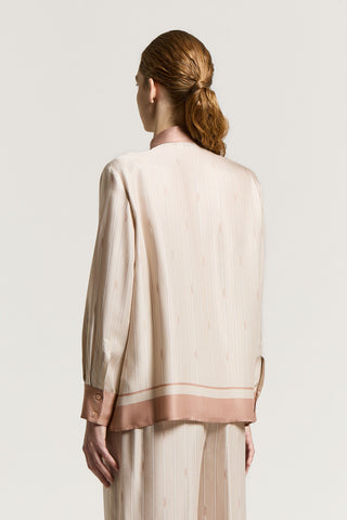 Hemd aus Viskose-Twill mit Schluppe