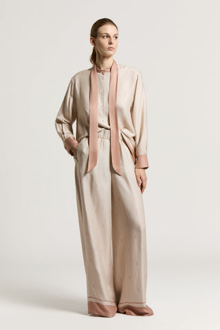 Hemd aus Viskose-Twill mit Schluppe