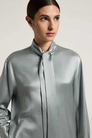 Chemise en cavalry brillant de viscose fluide