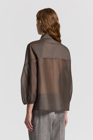 Silk and cotton organza shirt