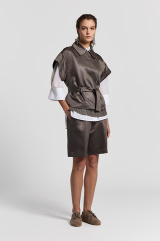 Silk and cotton organza shirt