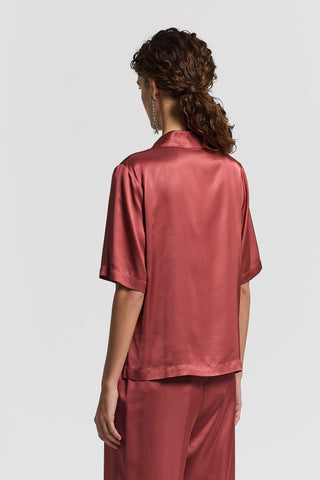 Viscose satin shirt