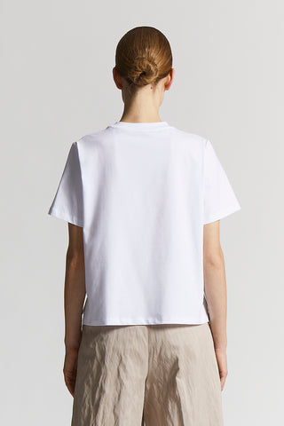 Stretch cotton jersey T-shirt