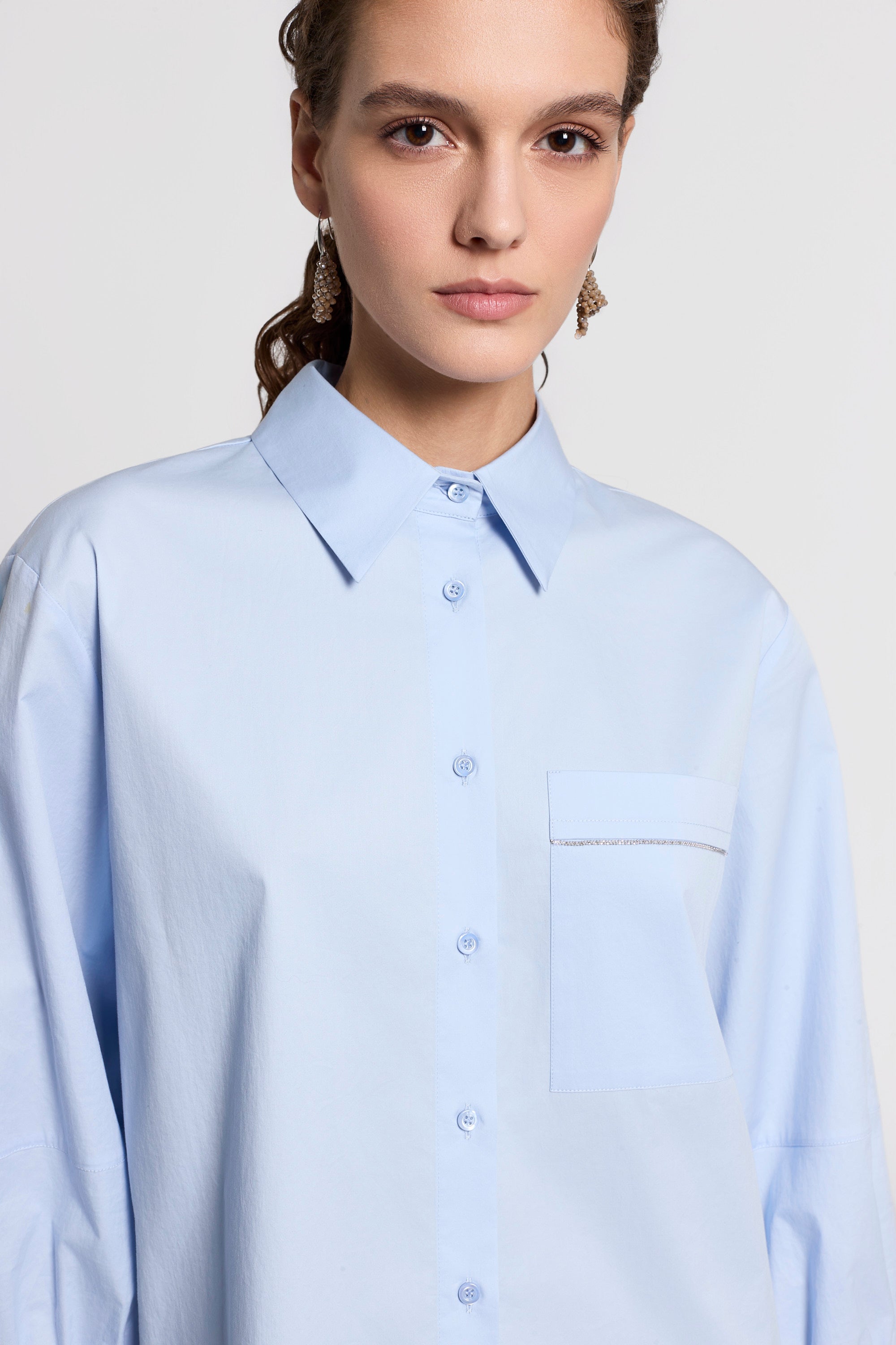 Sail-hand cotton shirt | Peserico