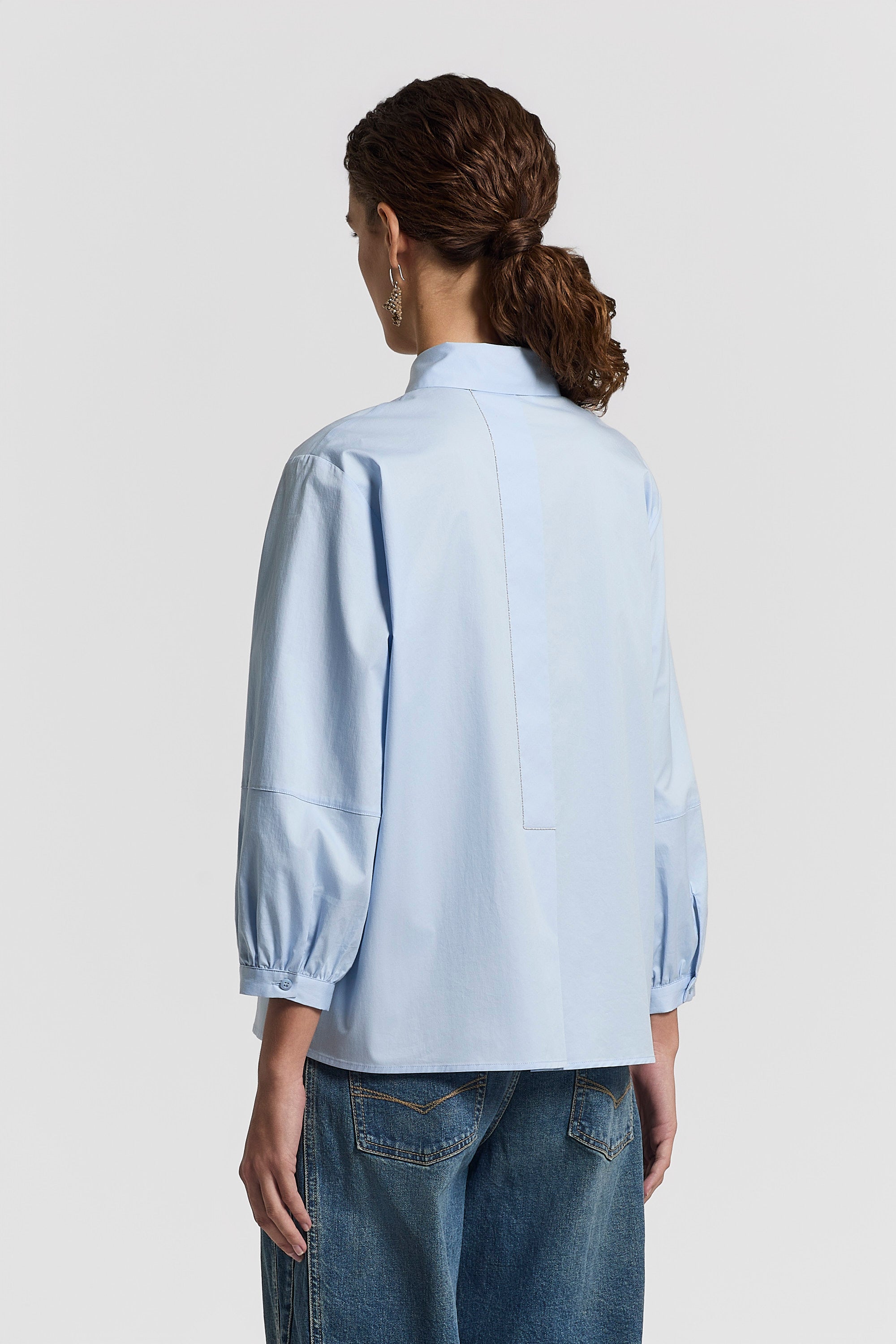 Sail-hand cotton shirt | Peserico