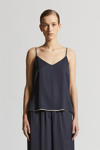 Viscose satin top