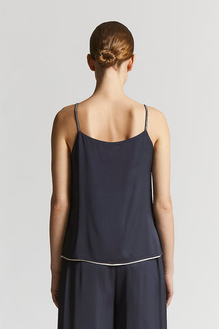 Viscose satin top
