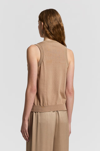 Crepe top with sequin embroidery