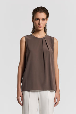 Silk crepe de chine top