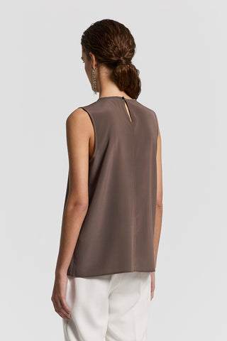 Silk crepe de chine top