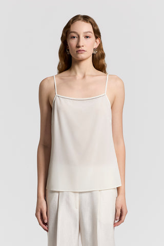 Silk crepe de chine top