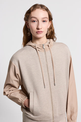 Angelina lurex and cotton sweatshirt