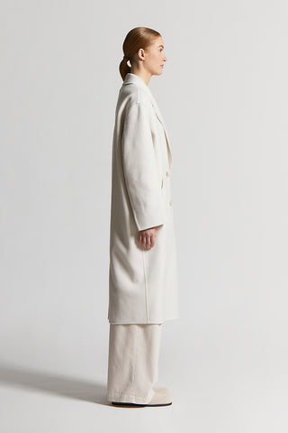 Double wool and cashmere cloth coat