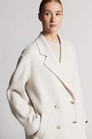 Double wool and cashmere cloth coat