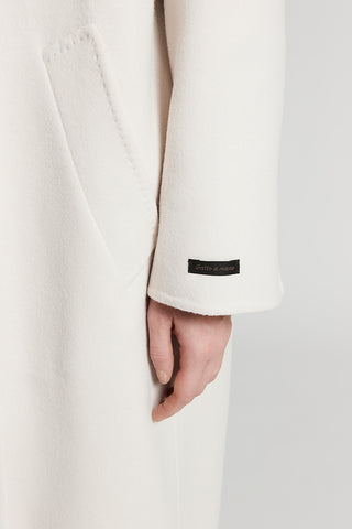 Double wool and cashmere cloth coat