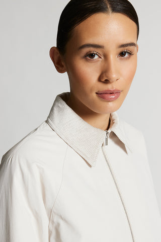 Cotton and nylon canvas jacket