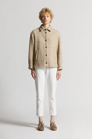 Alpaca wool bouclé jacket