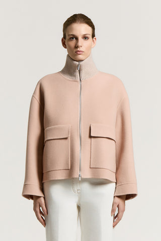 Cashmere and wool-blend jacket